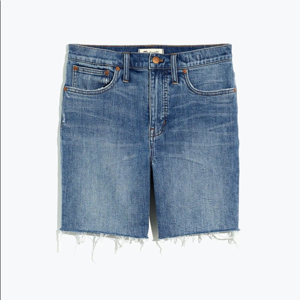 Madewell Highrise Denim Mid Length Shorts // 30